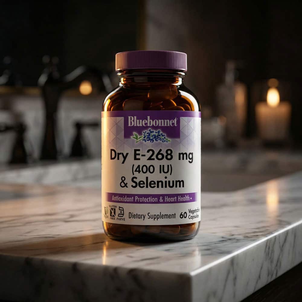 Vitamin E 400 IU Plus Selenium 200mcg - 60 Capsules