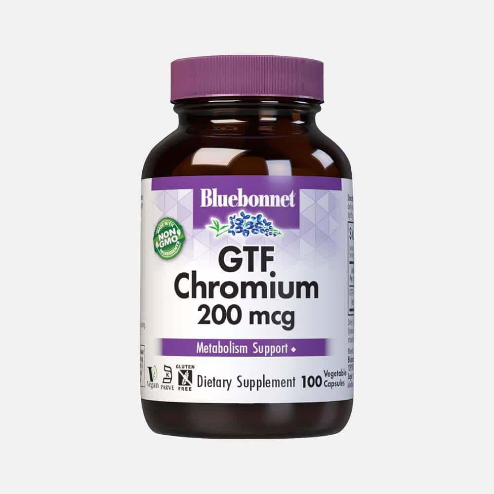 GTF Chromium 200mcg - 100 Vegetable Capsules