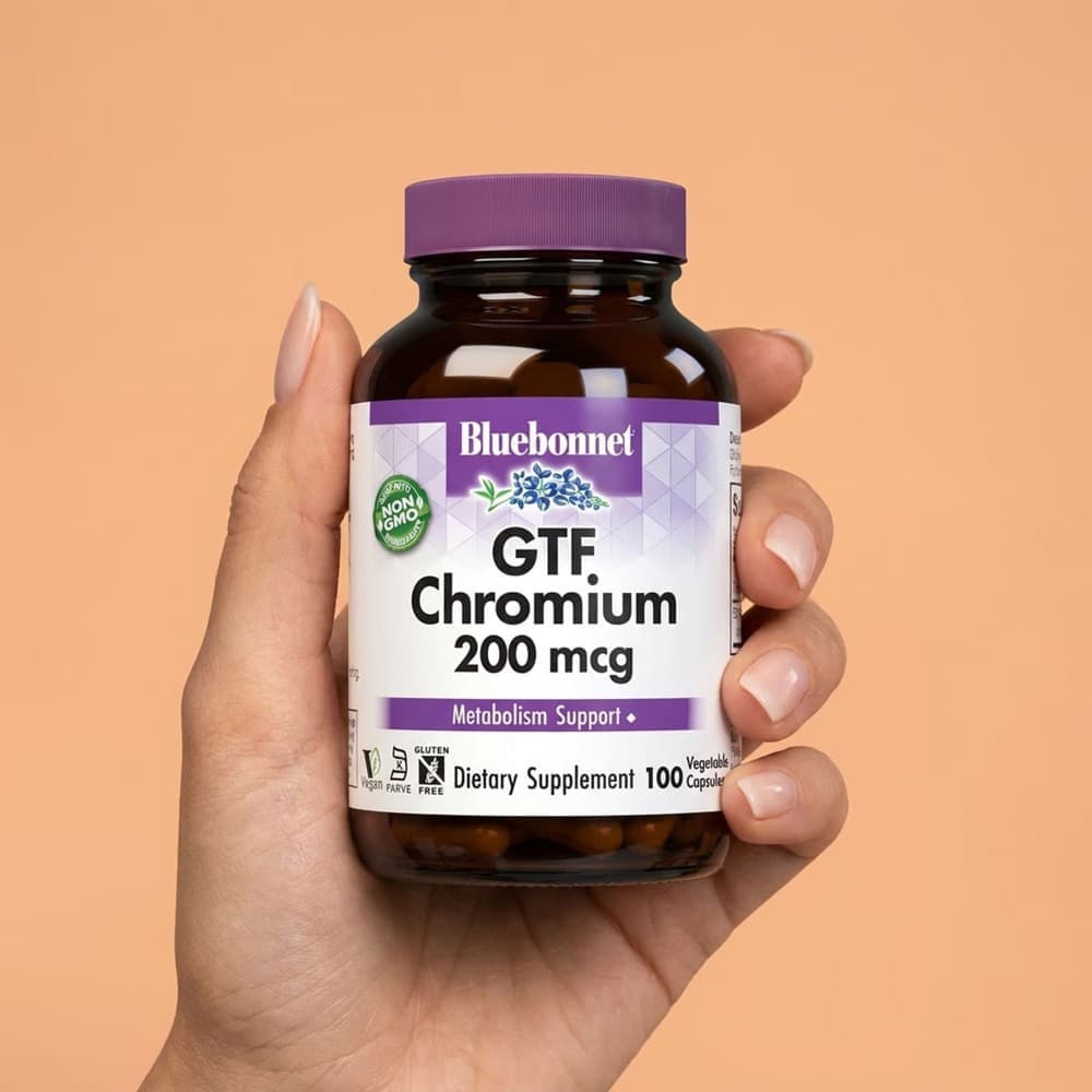 GTF Chromium 200mcg - 100 Vegetable Capsules