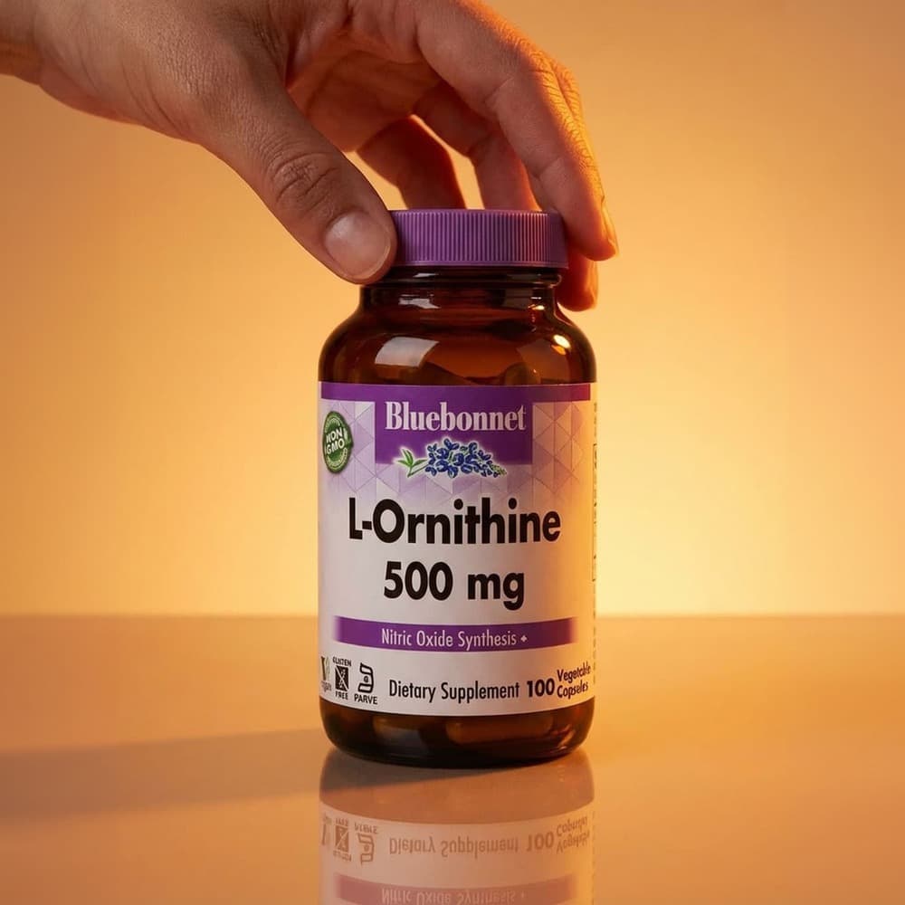 L-Ornithine 500mg - 100 Vegetable Capsules