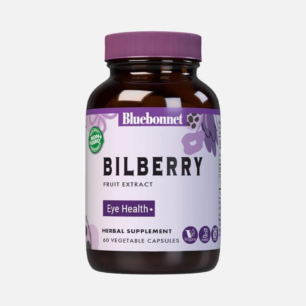 Bilberry Fruit Extract 80mg - 60 Vegetable Capsules
