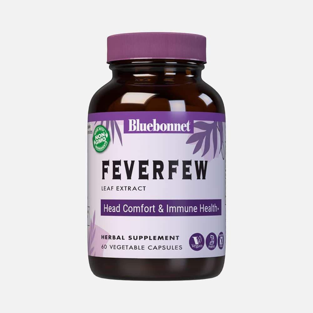 Feverfew Leaf Extract 250mg - 60 Vegetable Capsules