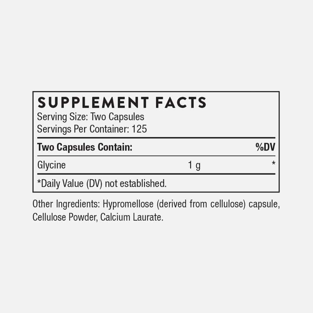 Glycine 1 g - 250 Capsules