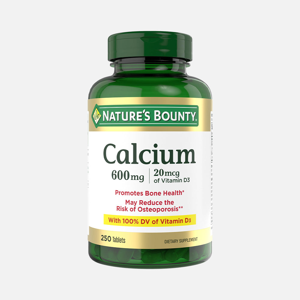 Calcium Carbonate 600mg & Vitamin D3 800IU - 250 Tablets