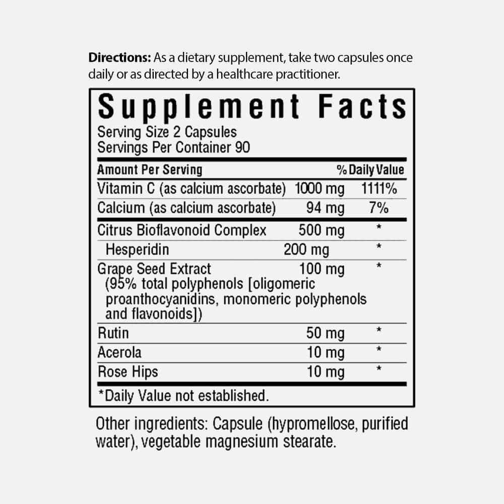 Optimum C Formula 1000mg - 180 Vegetable Capsules