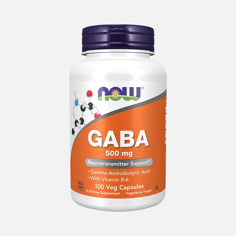 GABA 500mg with Vitamin B-6 - 100 Vegetable Capsules