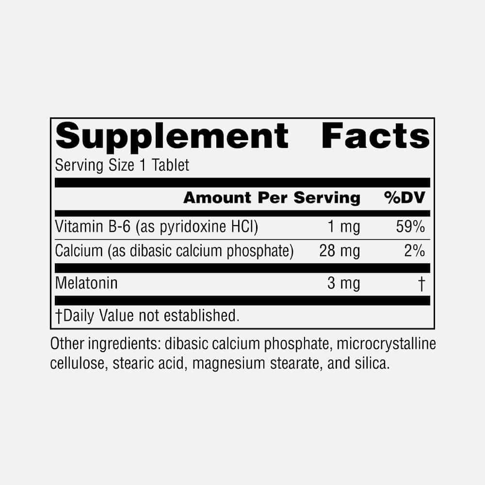 Melatonin 3mg - 60 Time Released Tablets