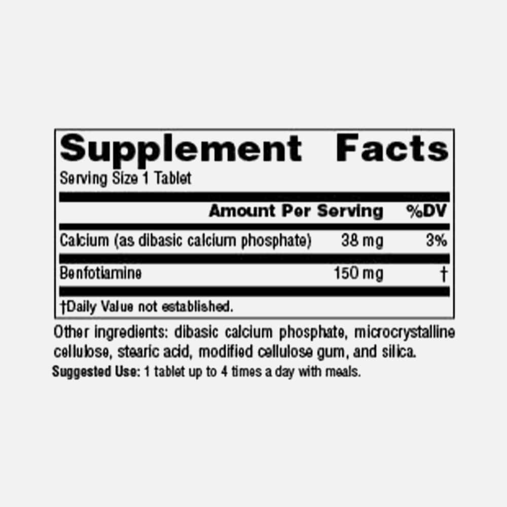 Benfotiamine 150mg - 30 Tablets
