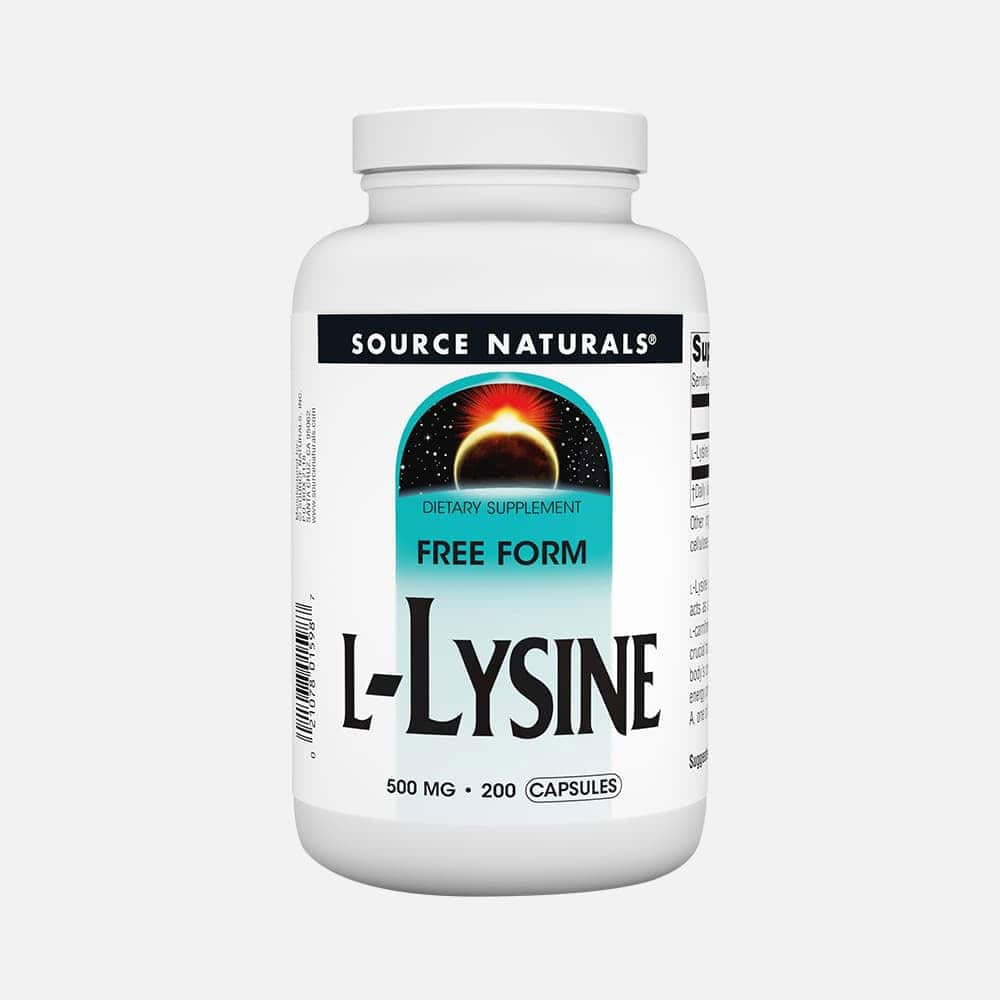 L-Lysine Free Form 500mg - 200 Capsules