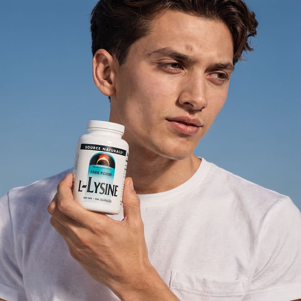 L-Lysine Free Form 500mg - 200 Capsules