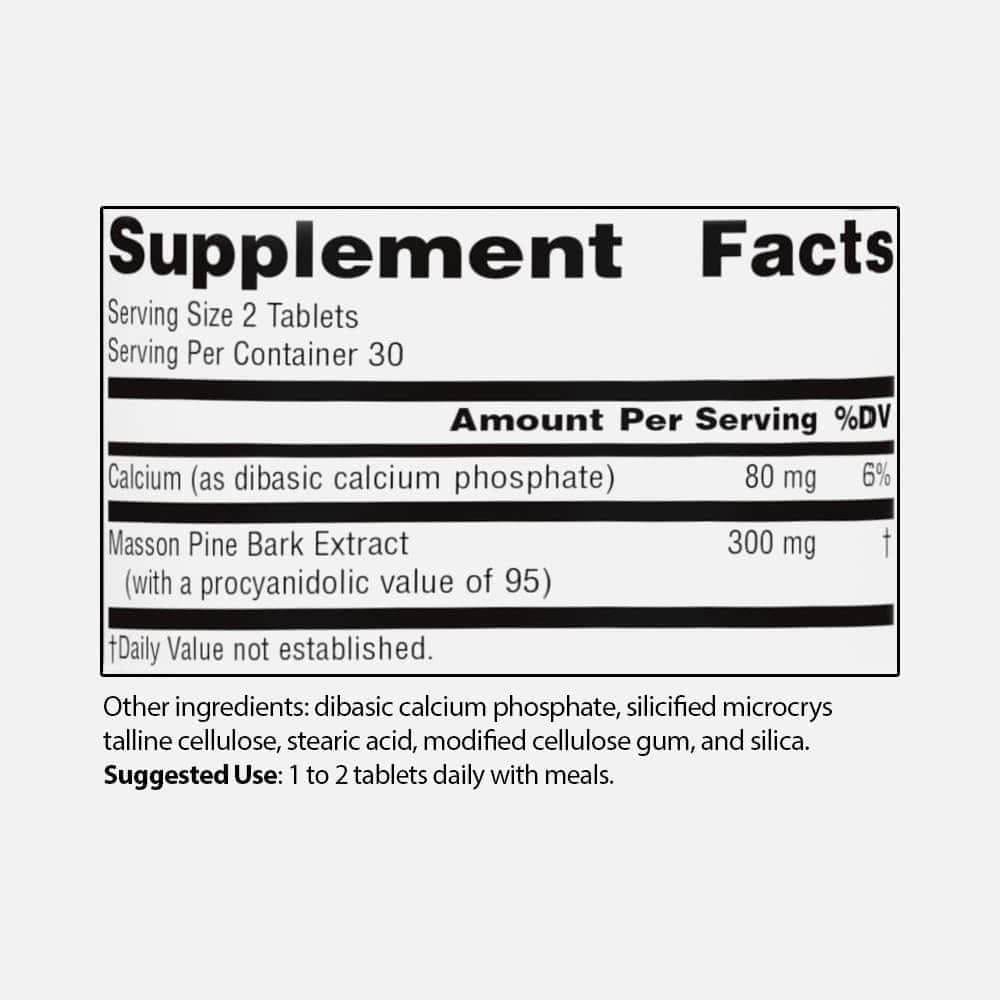 Pine Bark Extract 150mg - 60 Tablets