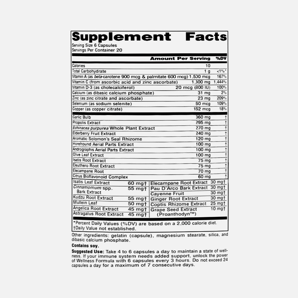 Wellness Formula Advanced Immune Support - 120 Capsules