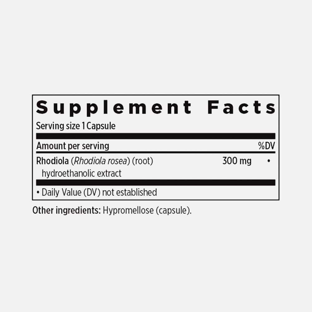 Rhodiola Rosea Extract 300mg - 30 Vegan Capsules