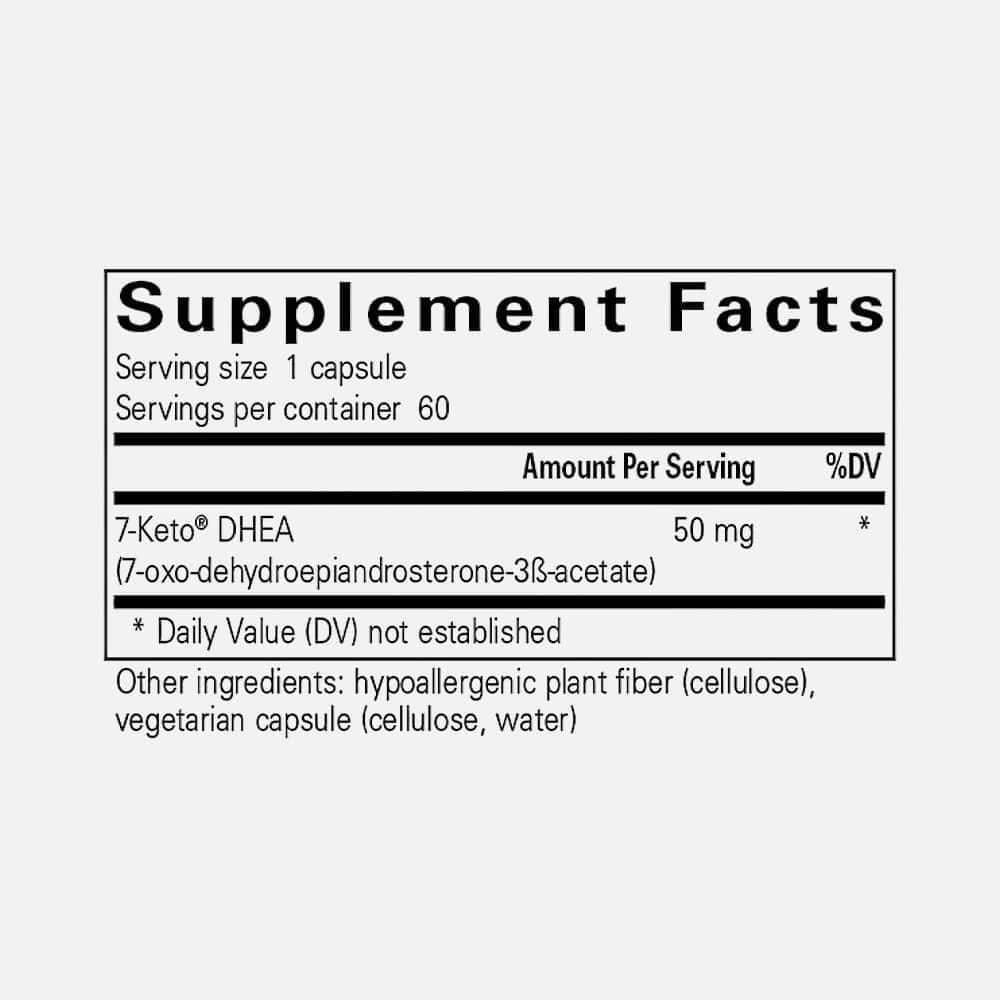 7-Keto® DHEA 50mg - 60 Capsules
