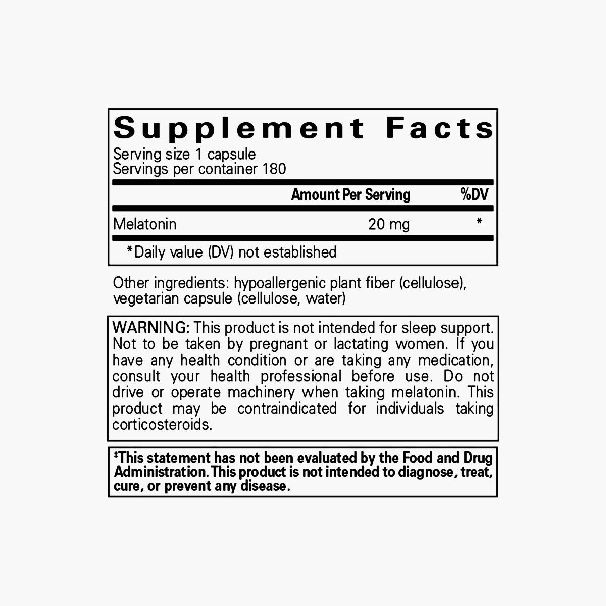 Melatonin 20mg