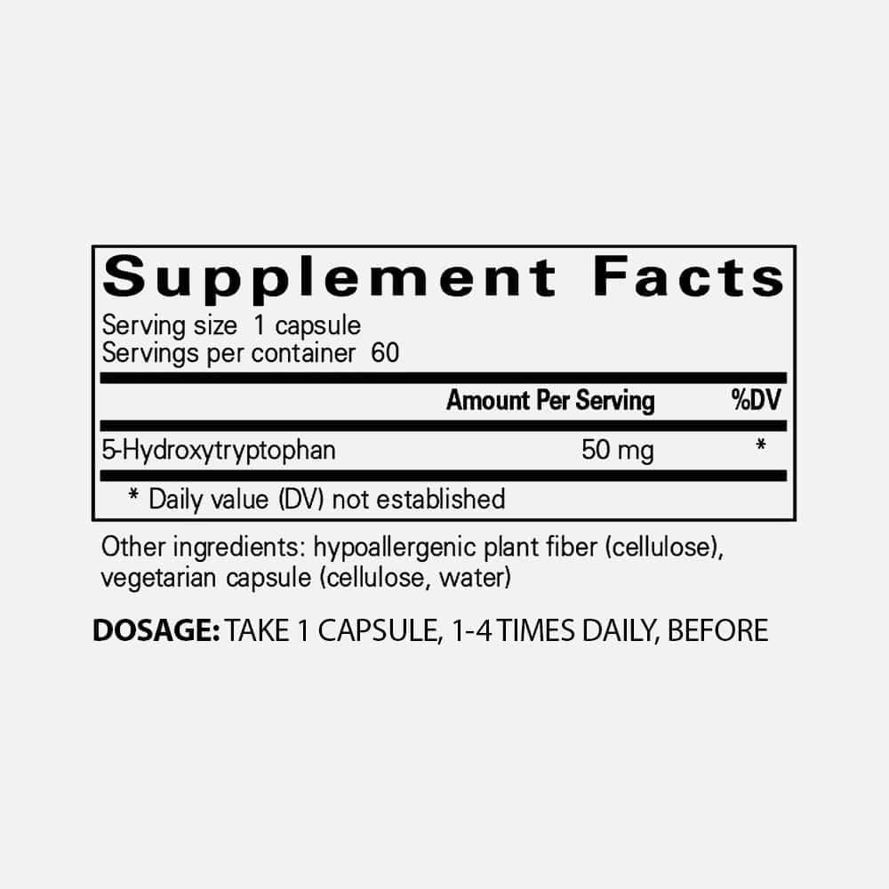 5-HTP 50mg - 60 Capsules