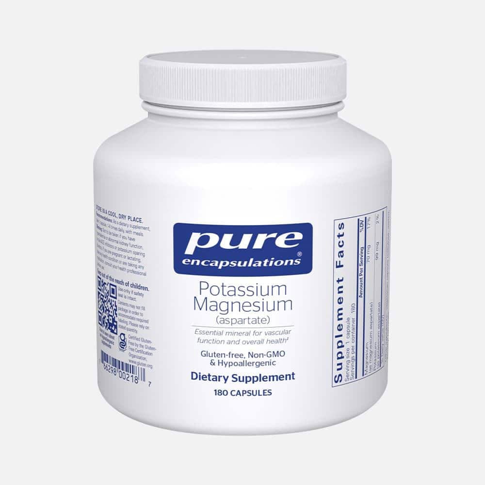 Potassium Magnesium Aspartate 180mg - 180 Capsules