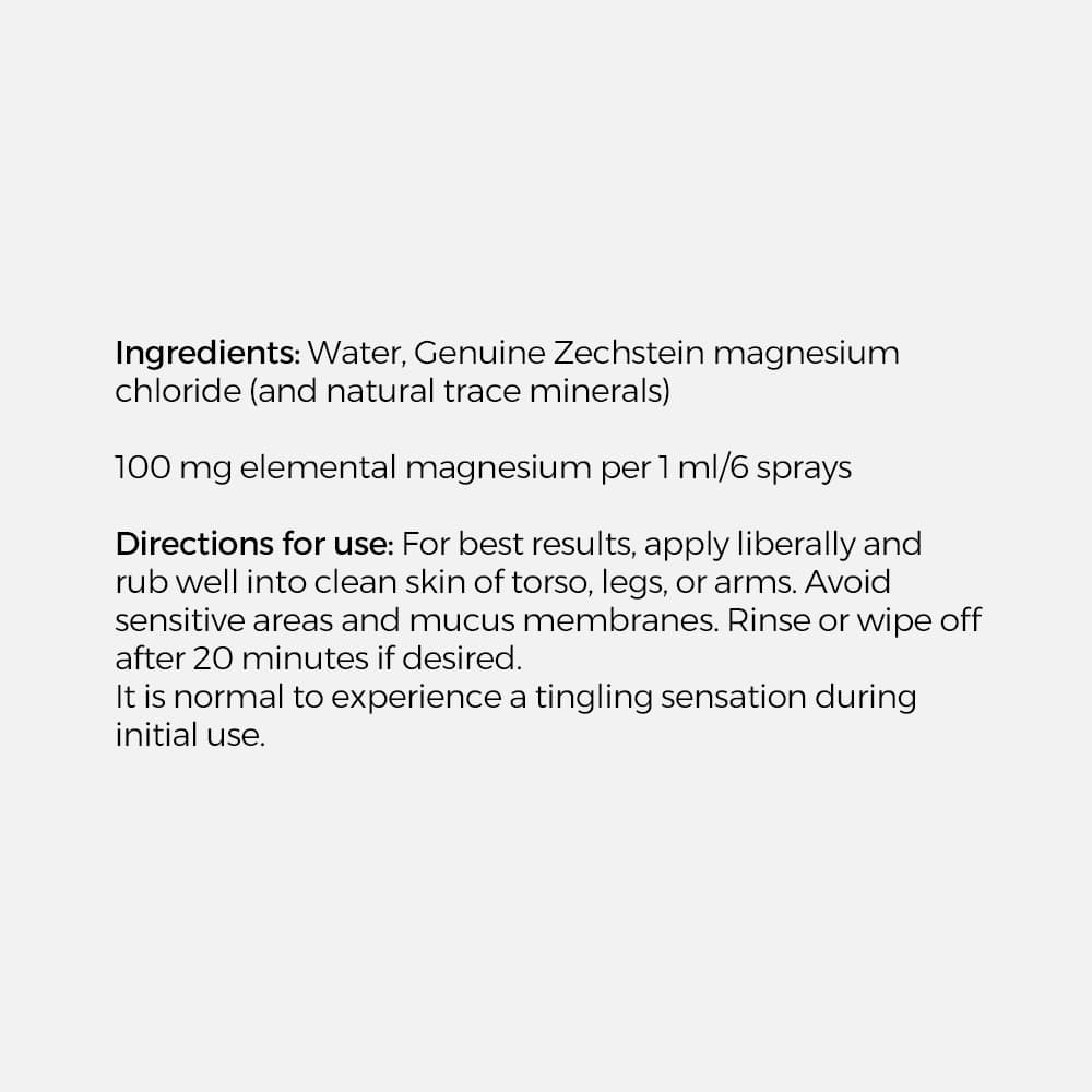 Magnesium Chloride Oil 100mg - 8oz Topical Spray