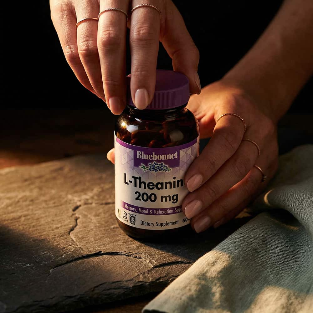 L-Theanine 200mg - 60 Vegetable Capsules