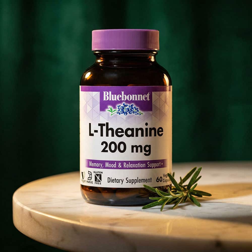 L-Theanine 200mg - 60 Vegetable Capsules