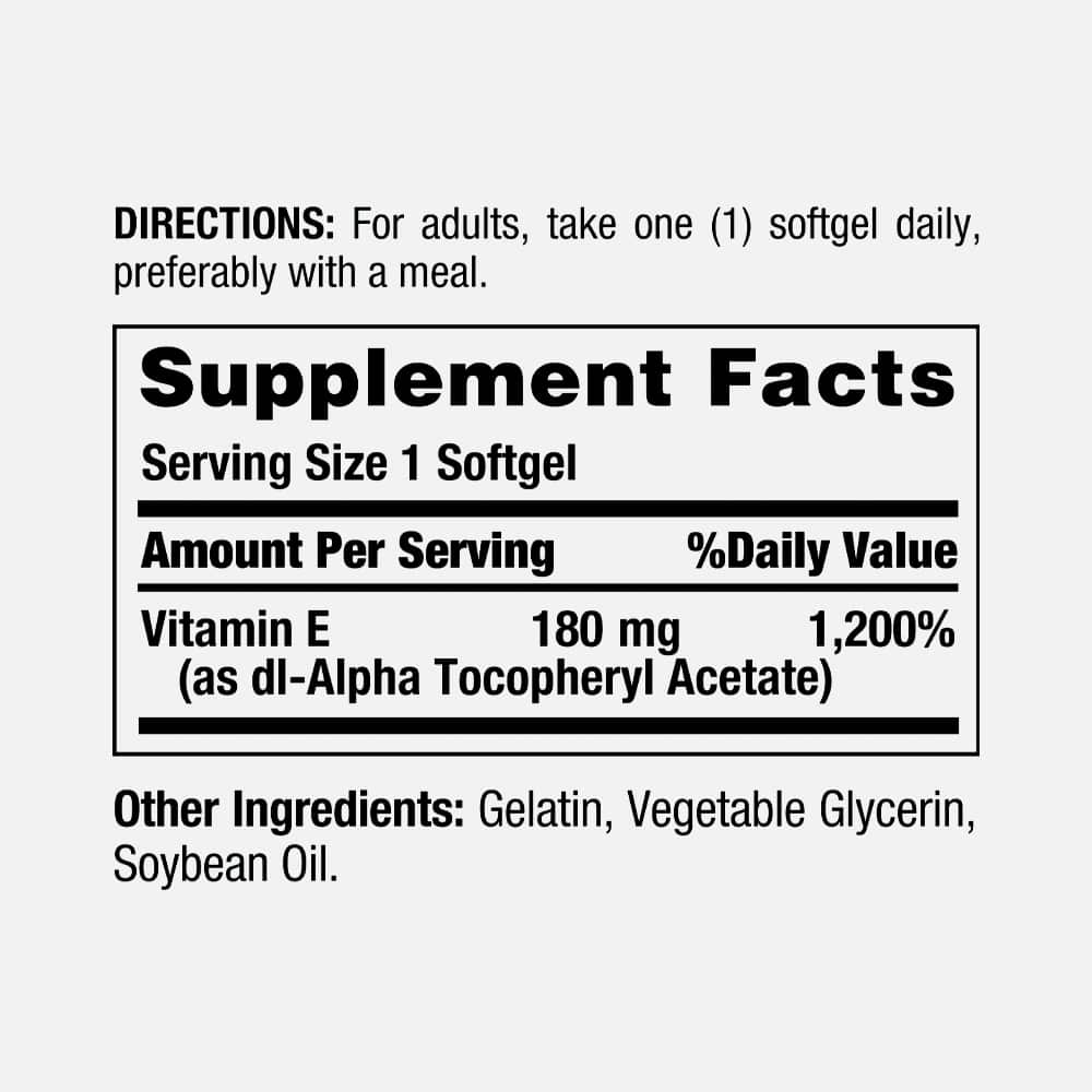 Vitamin E 400 IU - 120 Softgels