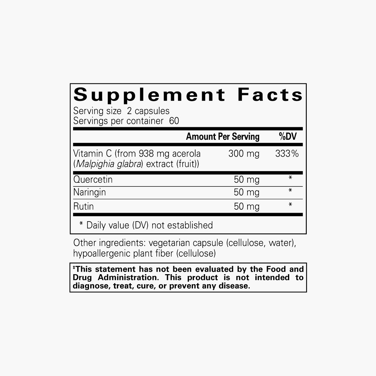 Acerola/Flavonoid Vitamin C
