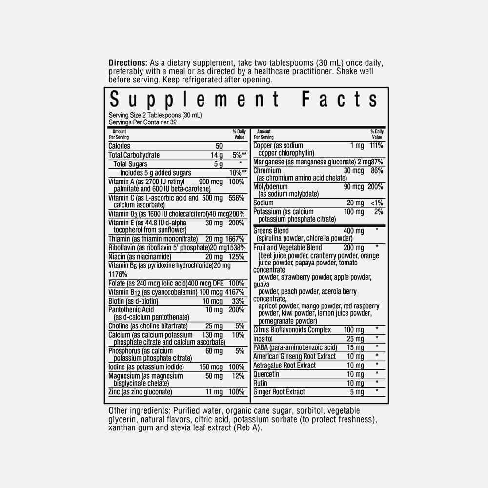 Liquid Multi Formula Tropical Fruit Flavor- 32 Servings Liquid