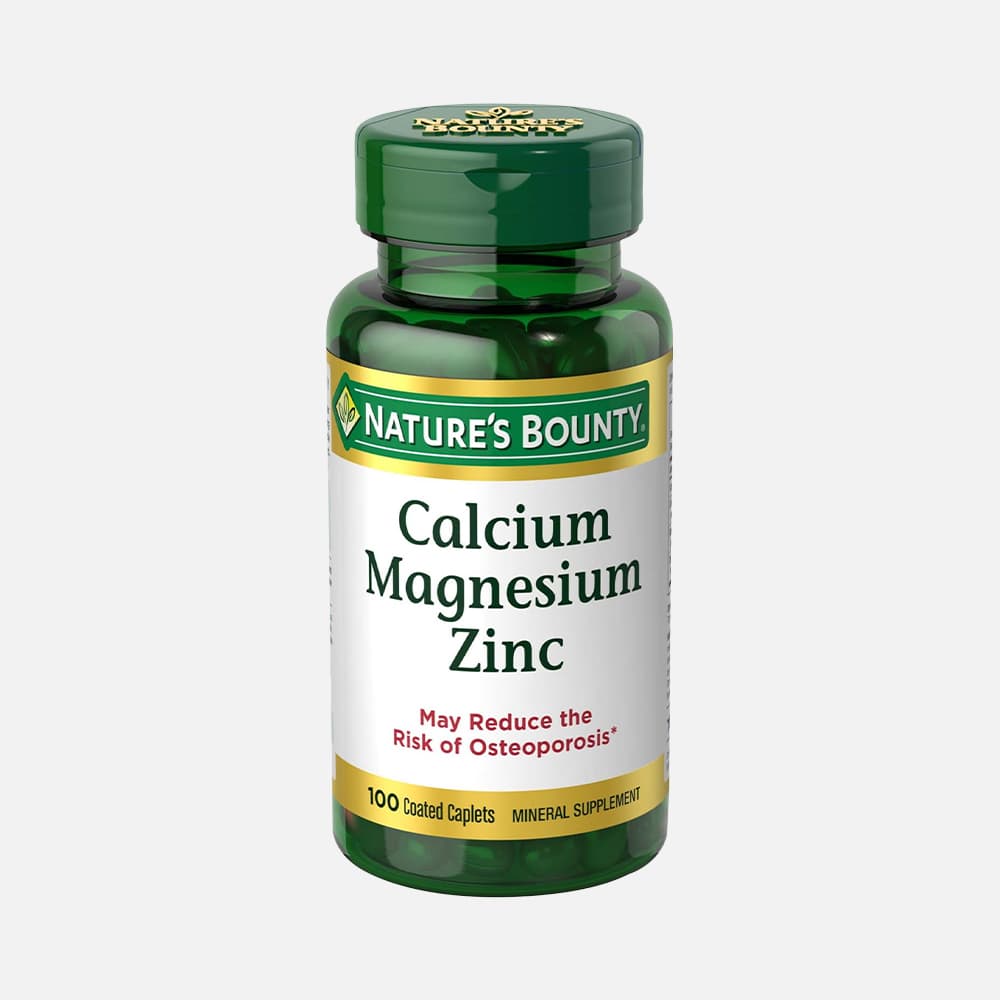Calcium Magnesium Zinc with Vitamin D3 1000mg - 100 Caplets