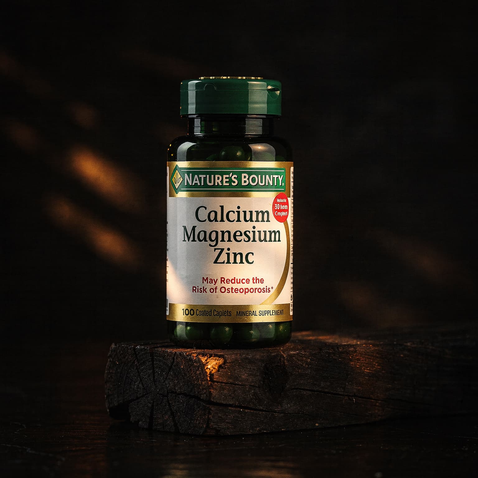 Calcium Magnesium Zinc with Vitamin D3 1000mg - 100 Caplets
