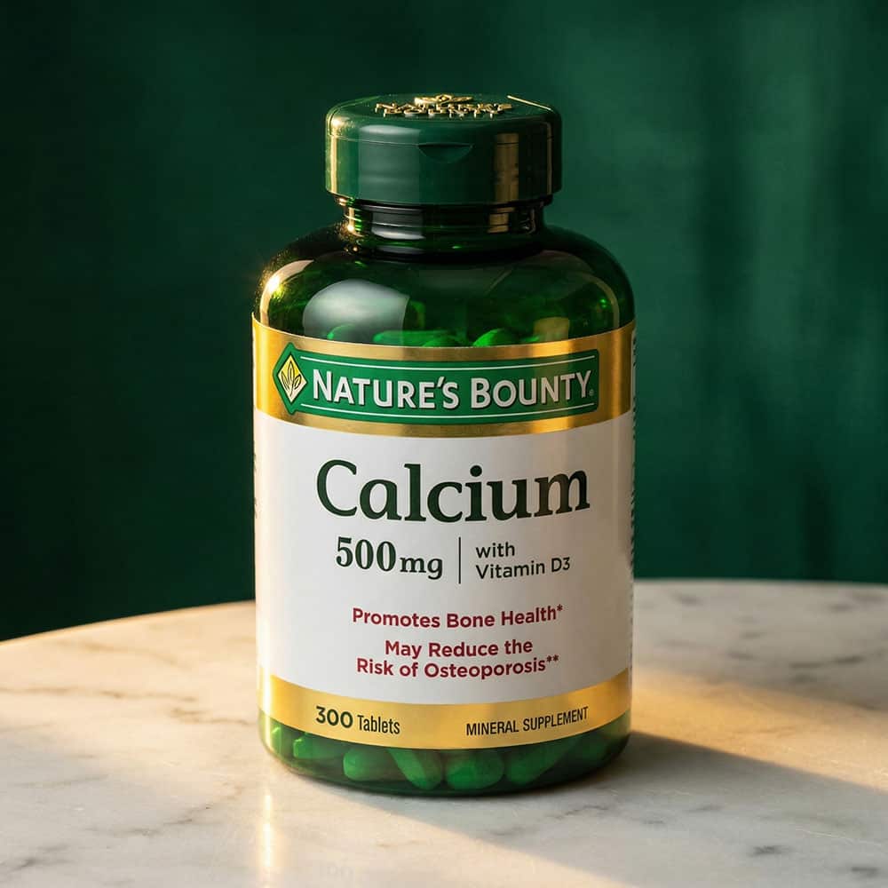 Calcium 500mg with Vitamin D3 400 IU - 300 Tablets