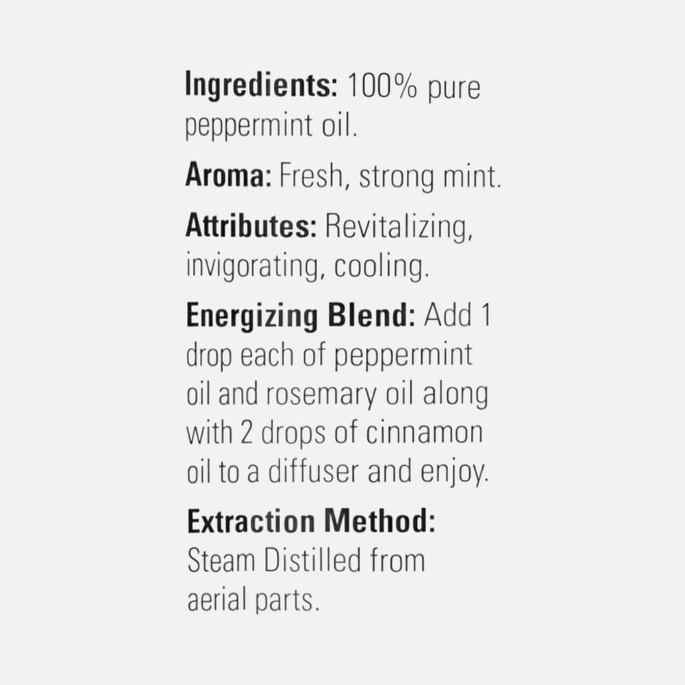 Peppermint Essential Oil 100% Pure - 59ml Liquid