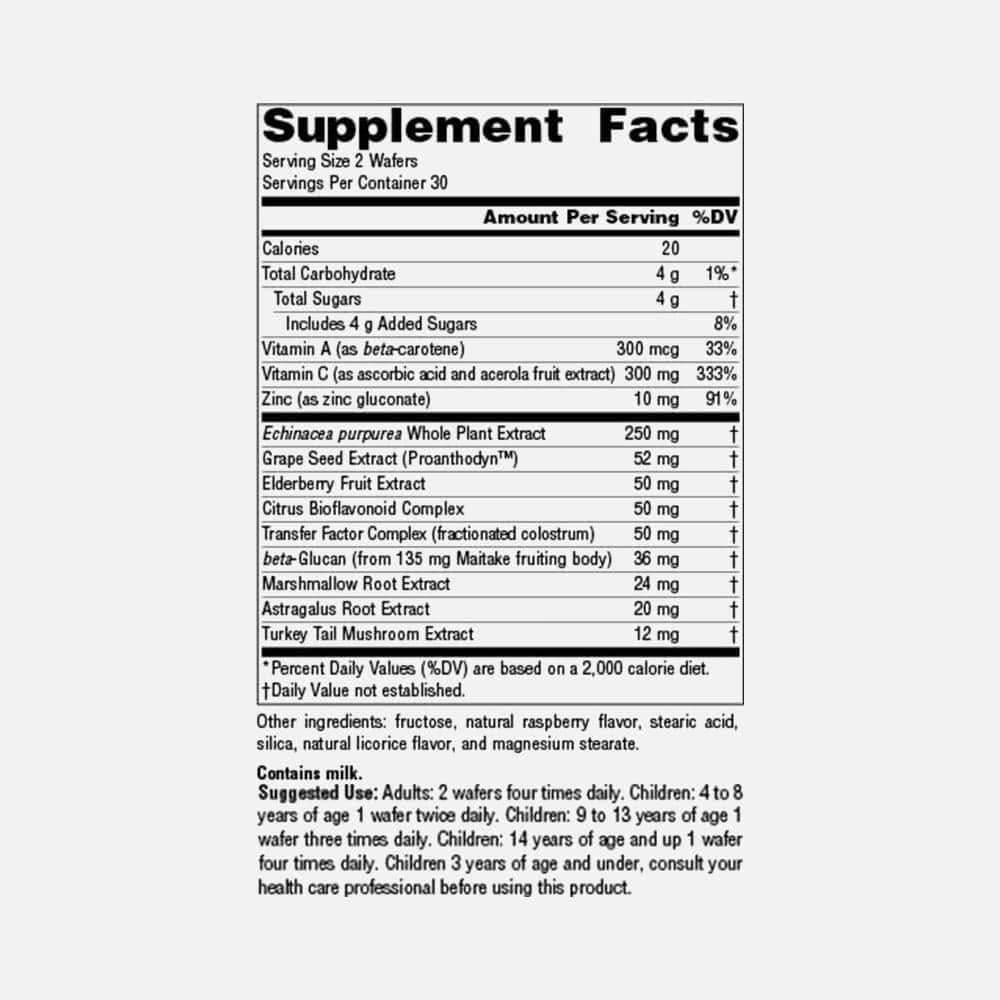 Wellness Immune Chewable Defense Complex - 60 Wafers