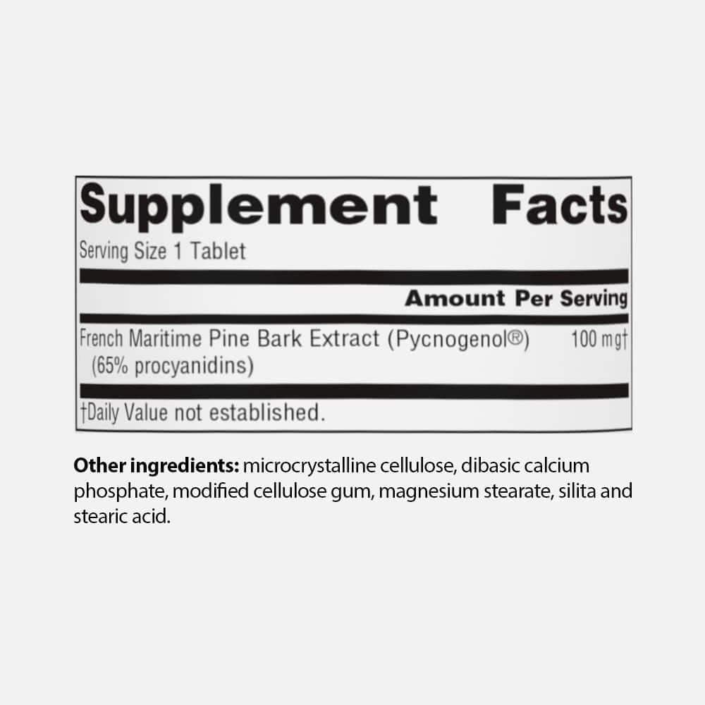 Pycnogenol 100mg Proanthocyanidin Complex - 30 Tablets