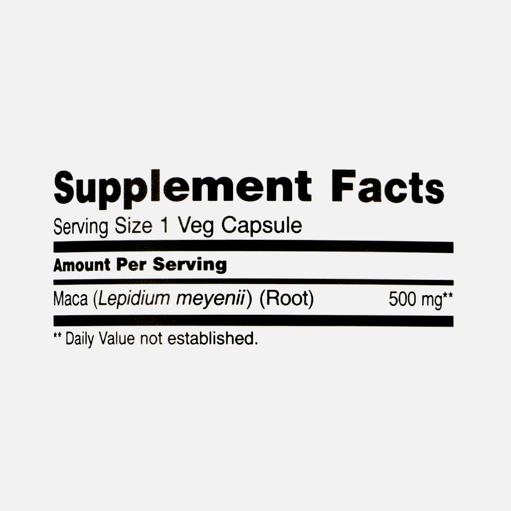 Maca 500mg - 100 Veg Capsules