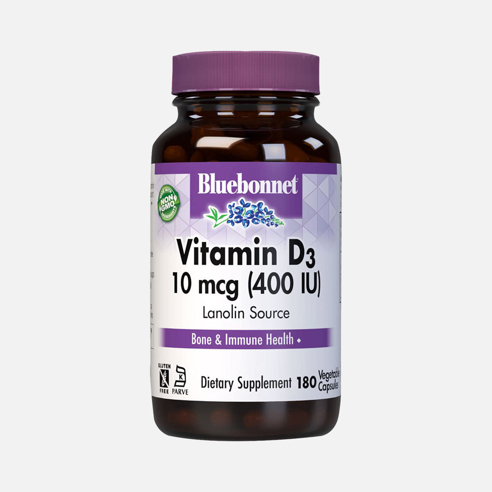 Vitamin D3 400 IU - 180 Vegetable Capsules
