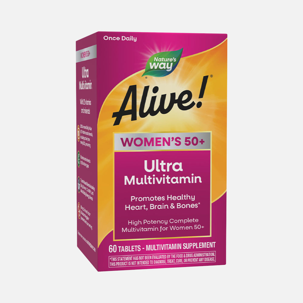 Alive! Women's 50 + Multivitamin High Potency - 60 Tablets