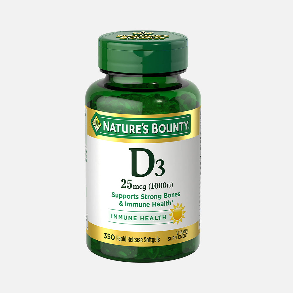 Vitamin D3 25mcg (1000 IU) - 350 Softgels