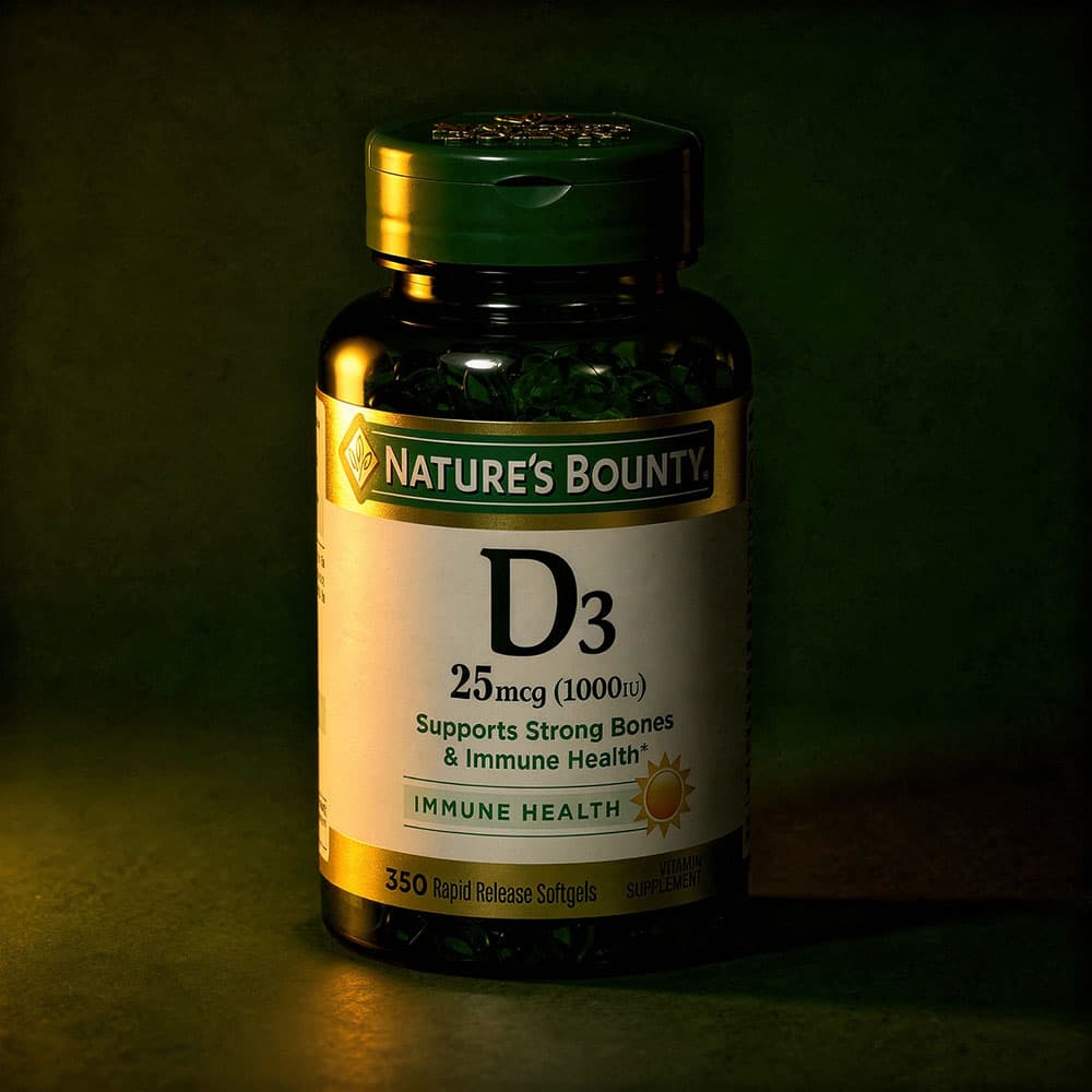 Vitamin D3 25mcg (1000 IU) - 350 Softgels