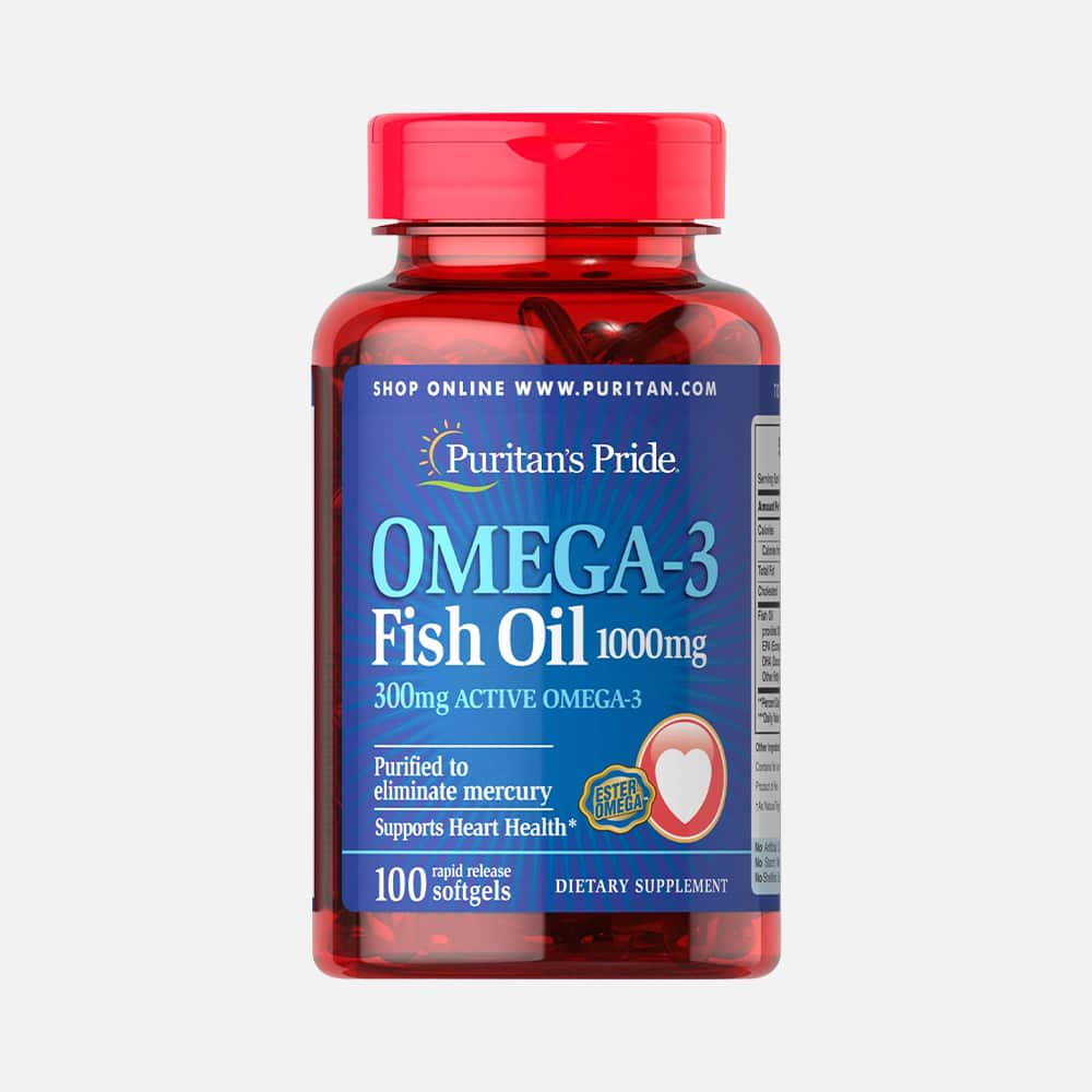 Omega-3 Fish Oil 1000mg - 100 Softgels
