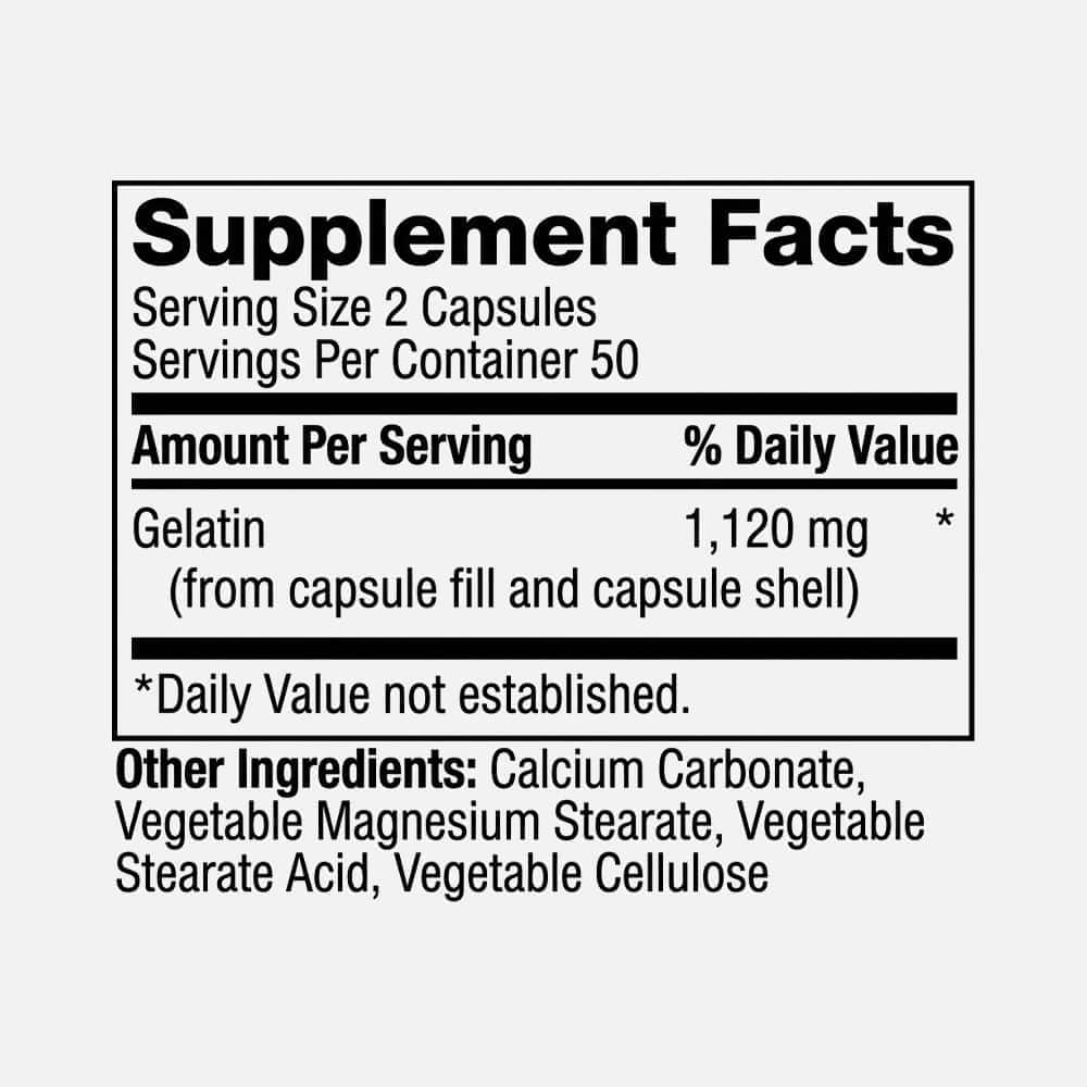 Gelatin 560mg - 100 Capsules