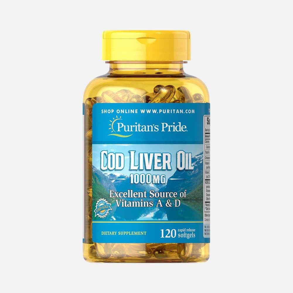 Cod Liver Oil 1000mg - 120 Softgels