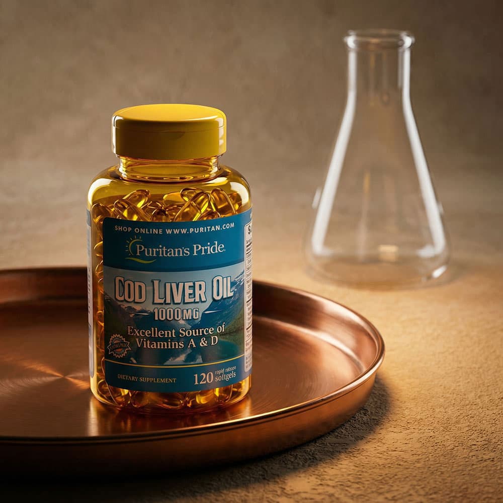 Cod Liver Oil 1000mg - 120 Softgels