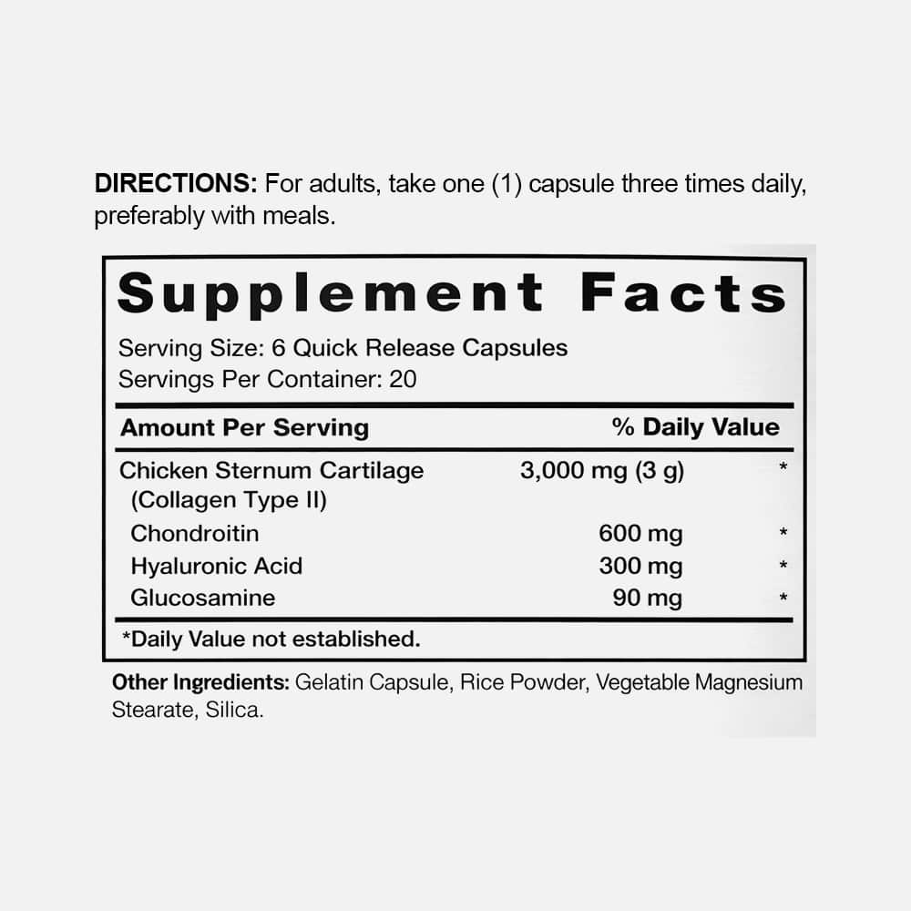 Glucosamine HCI 680mg - 240 Capsules