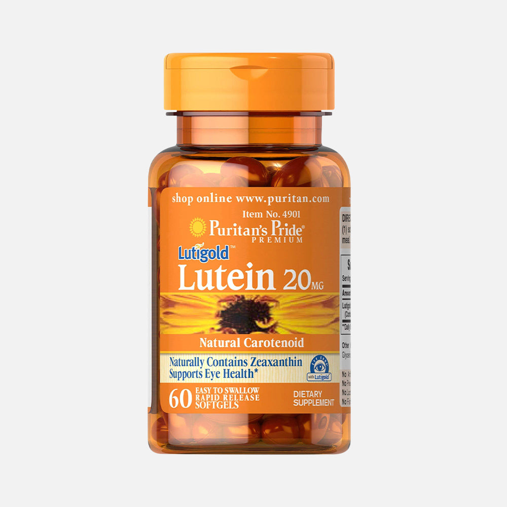 Lutein 20mg with Zeaxanthin - 60 Softgels