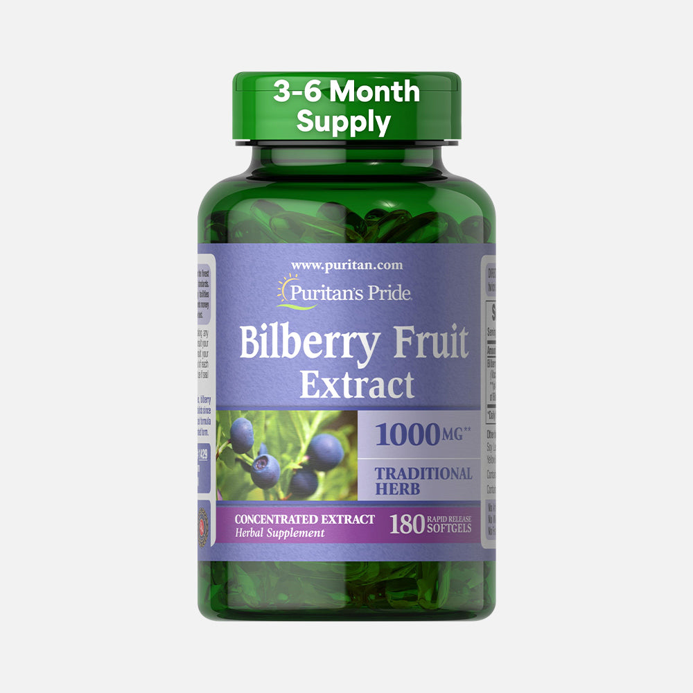 Bilberry Fruit Extract 250mg - 180 Softgels