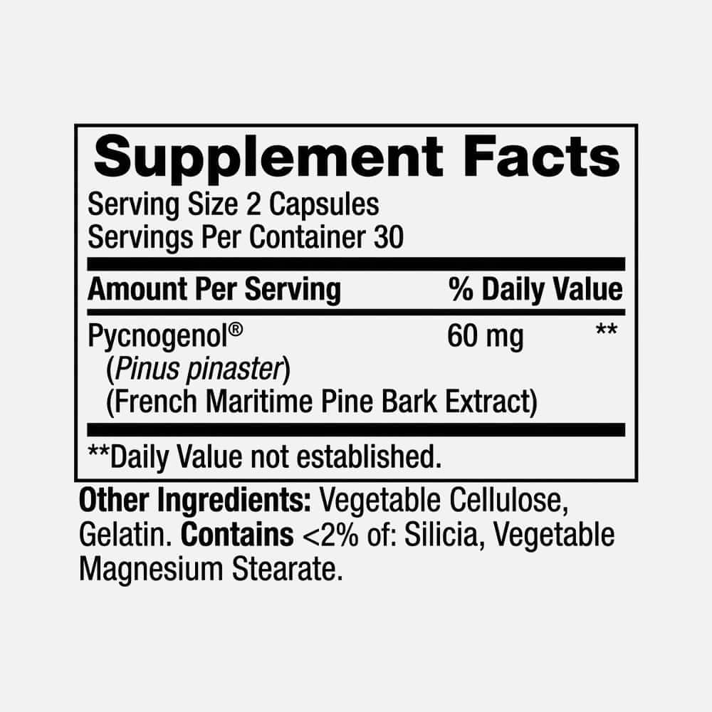 Pycnogenol 30mg - 60 Capsules