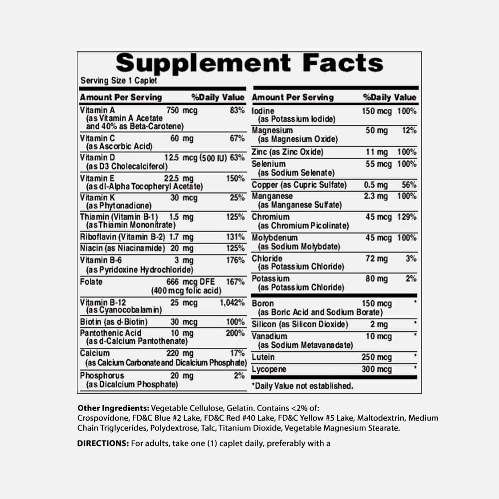 ABC Plus Senior Multivitamin & Multimineral - 240 Caplets