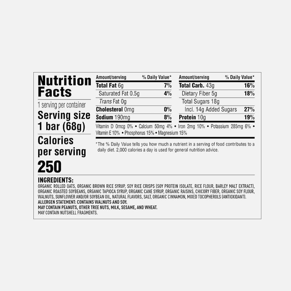 Clif Bar Oatmeal Raisin Walnut - 12 Energy Bars