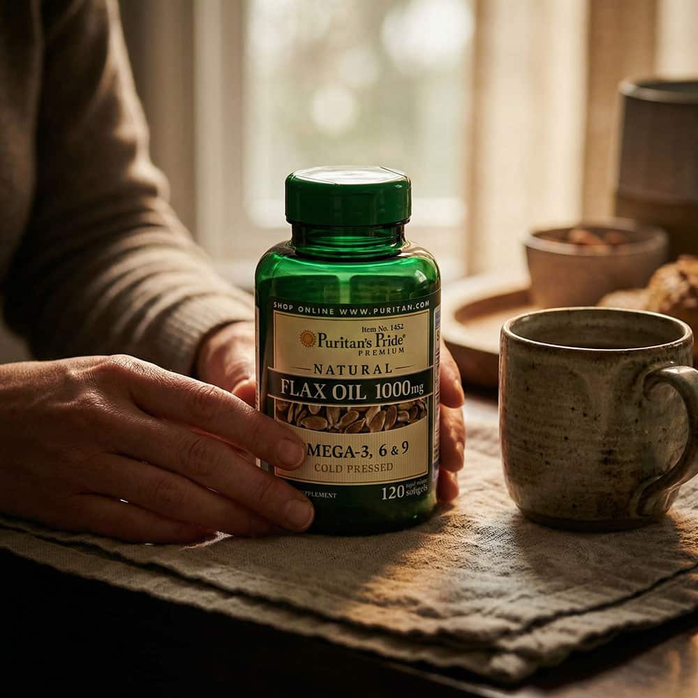 Natural Flax Oil 1000mg - 120 Softgels