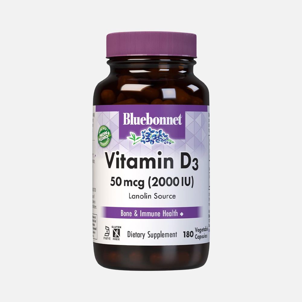 Vitamin D3 2000 IU - 180 Vegetable Capsules